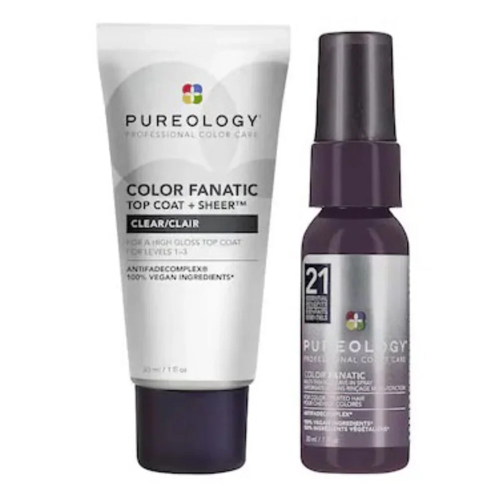 Pureology Color Fanatic Top Coat Hair Gloss + Multi-Tasking Leave-in Spray Minis